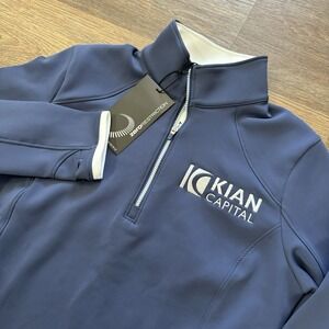 NWT Zero Restriction Sofia Pullover 1/4 Zip Women's Sz S Company Logo Golf Prepp